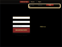 Tablet Screenshot of infernal-wars.com